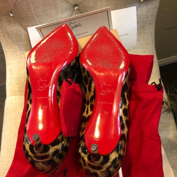 CHRISTIAN LOUBOUTIN Rocket 45 Patent Leopardino - Picture 11 of 14